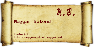 Magyar Botond névjegykártya